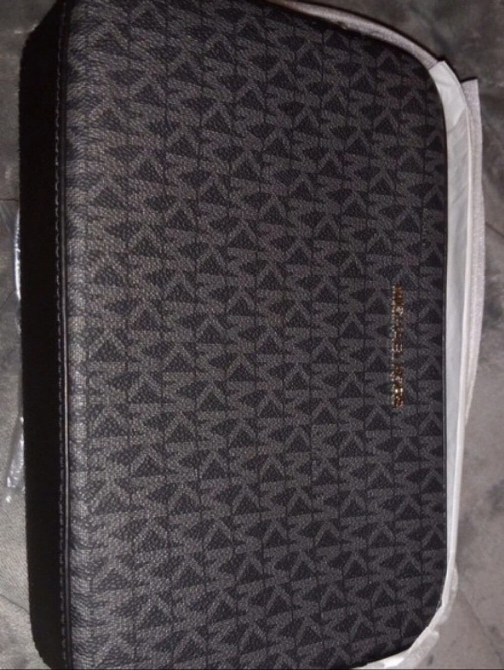 Michael Kors Black and Gray Signature Crossbody Bag